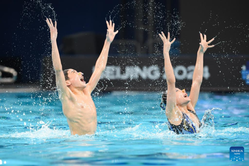 Team China win 3 golds, 1 silver on Artistic Swimming World Cup opening day